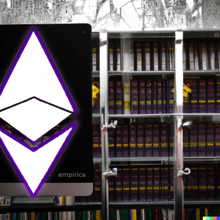 DALL·E-2022-11-19-12.52.04-a-computer-screen-with-ethereum-sign-in-the-background-a-wall-with-shelves-full-of-books-cyberpunk-705x705