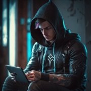 Empirica_pretty_young_handsome_man_texting_via_laptop_in_the_bl_05739daa-ccc3-4d0b-a17c-c49821e9b6e4-180x180